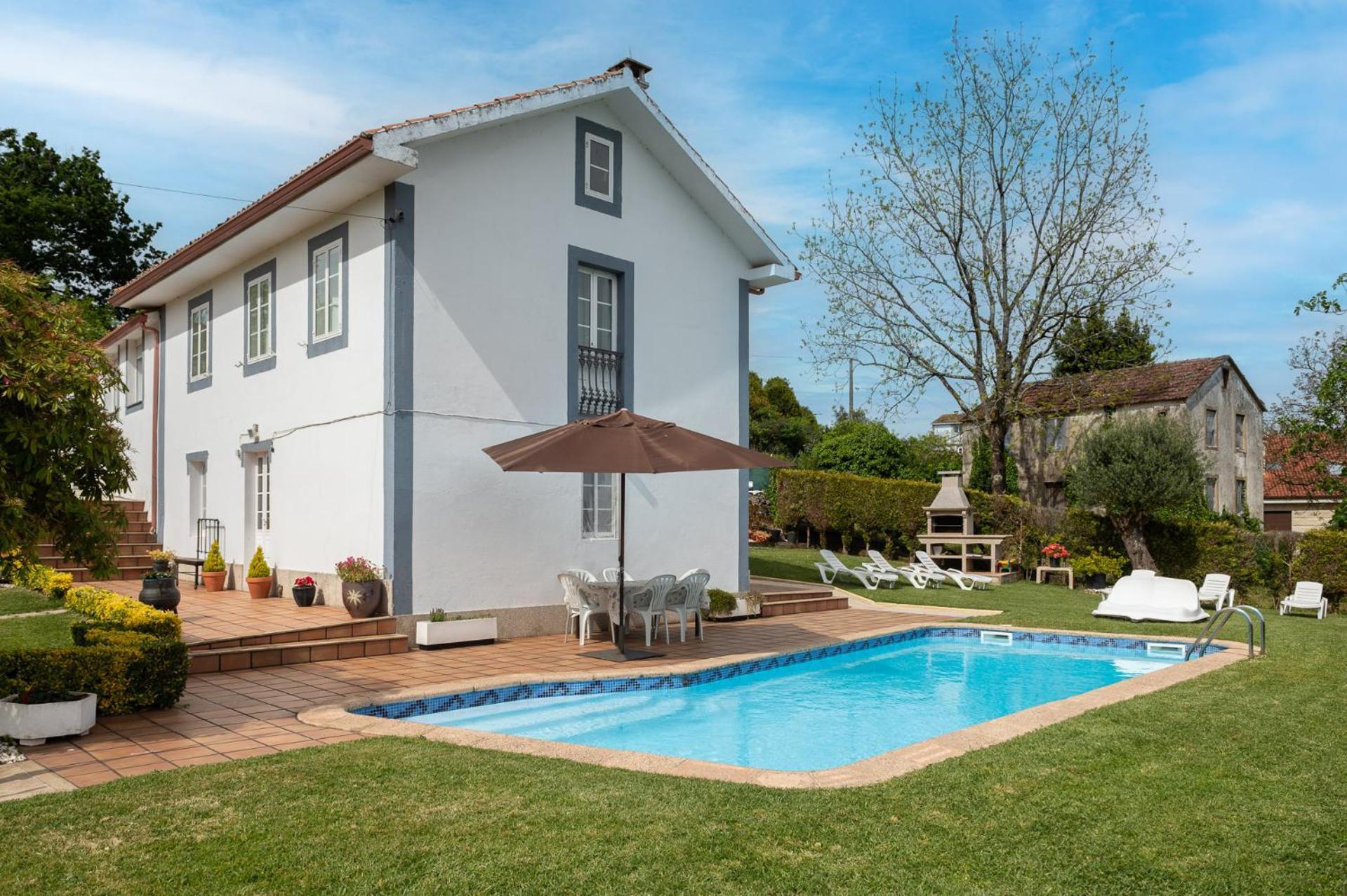 Вілла Casa Tarrio Con Piscina - Santiago De Compostela Boqueixon Екстер'єр фото